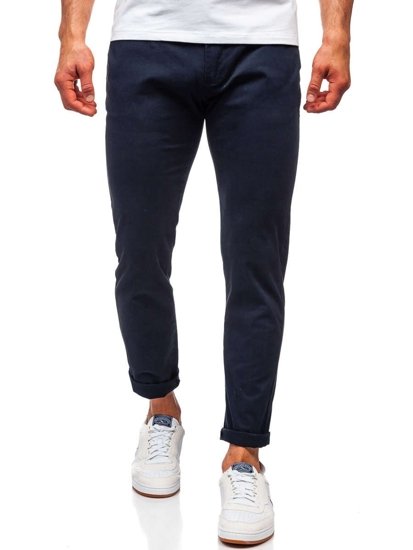 Pantaloni chinos bleumarin bărbati Bolf 1143