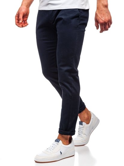 Pantaloni chinos bleumarin bărbati Bolf 1143