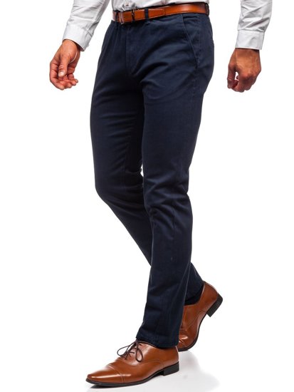 Pantaloni chinos bleumarin bărbati Bolf 1143