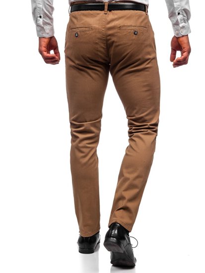 Pantaloni chinos camel bărbati Bolf 1143