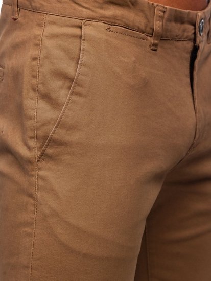 Pantaloni chinos camel bărbati Bolf 1143