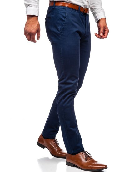 Pantaloni chinos indigo bărbati Bolf 1143