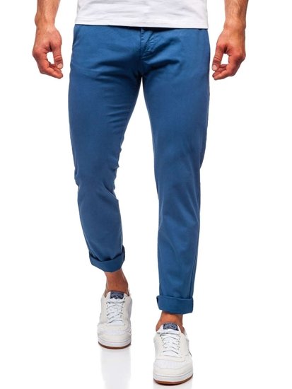 Pantaloni chinos indigo bărbați Bolf 1146