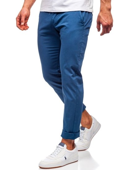 Pantaloni chinos indigo bărbați Bolf 1146