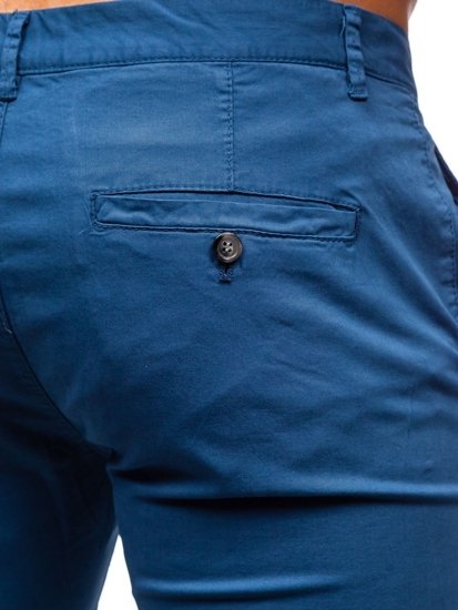 Pantaloni chinos indigo bărbați Bolf 1146