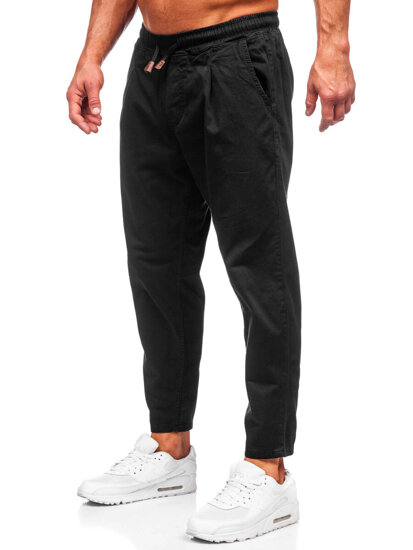 Pantaloni chinos negri Bolf 6237