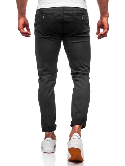 Pantaloni chinos negri bărbați Bolf 1146