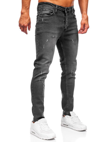 Pantaloni de blugi slim fit grafit pentru bărbați Bolf 6541