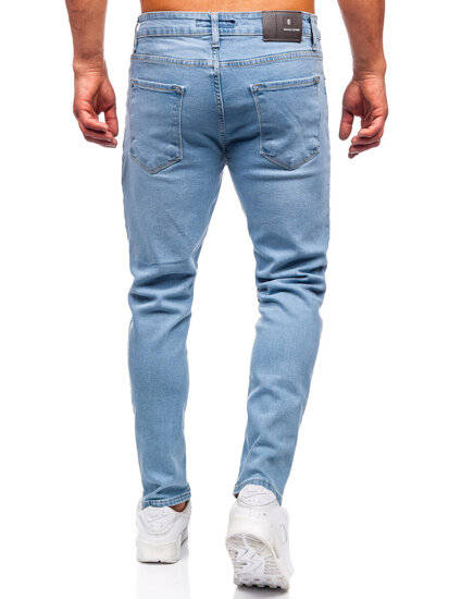 Pantaloni de blugi slim pentru bărbați, albaștri Bolf 6472