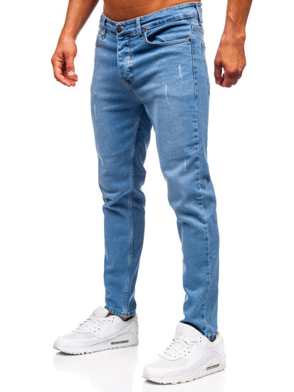 Pantaloni de blugi slim pentru bărbați, albaștri Bolf 6487