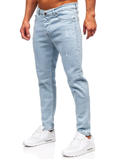 Pantaloni de blugi slim pentru bărbați, albaștri Bolf 6561