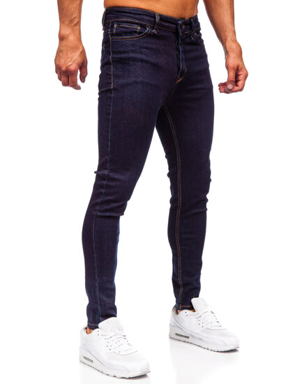 Pantaloni de blugi slim pentru bărbați, albastru marin Bolf 5313