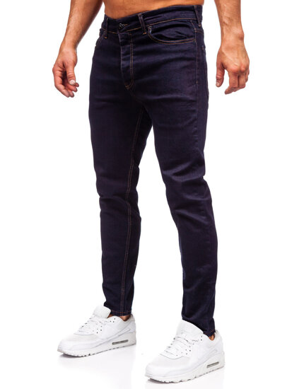 Pantaloni de blugi slim pentru bărbați, albastru marin Bolf 5367