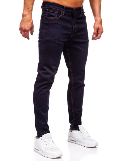 Pantaloni de blugi slim pentru bărbați, albastru marin Bolf 5367