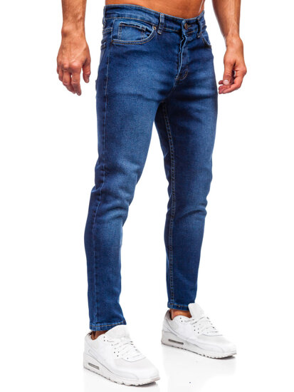 Pantaloni de blugi slim pentru bărbați, albastru marin Bolf 6732