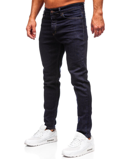 Pantaloni de blugi slim pentru bărbați, de culoare bleumarin, Bolf 5380