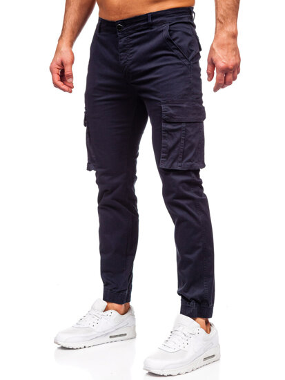 Pantaloni de jogging cargo pentru bărbați bleumarin de la Bolf MP0202BS