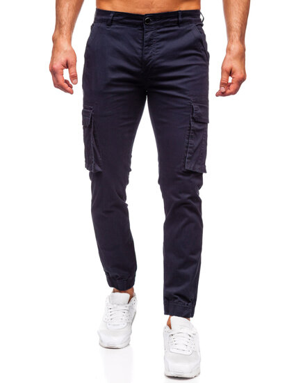 Pantaloni de jogging cargo pentru bărbați bleumarin de la Bolf MP0202BS