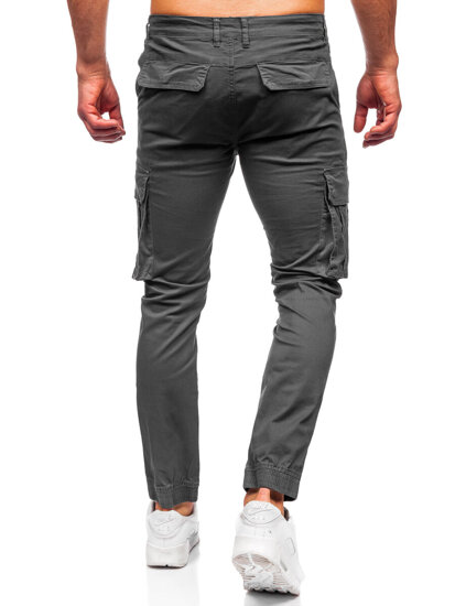 Pantaloni de jogging cargo pentru bărbați din grafit de la Bolf MP0202GS