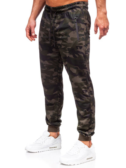 Pantaloni de jogging de camuflaj pentru bărbați, de culoare verde închis, de la Bolf JX6185