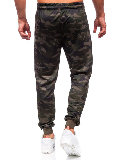 Pantaloni de jogging de camuflaj pentru bărbați, de culoare verde închis, de la Bolf JX6185