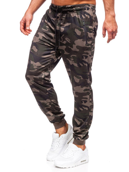 Pantaloni de jogging de camuflaj pentru bărbați kaki Bolf JX6185