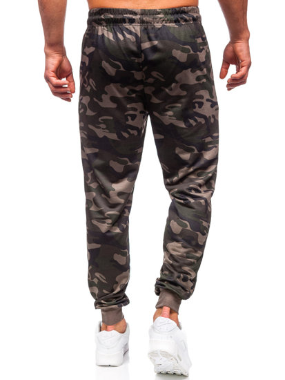 Pantaloni de jogging de camuflaj pentru bărbați kaki Bolf JX6185