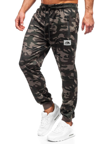 Pantaloni de jogging de camuflaj pentru bărbați kaki Bolf JX6186