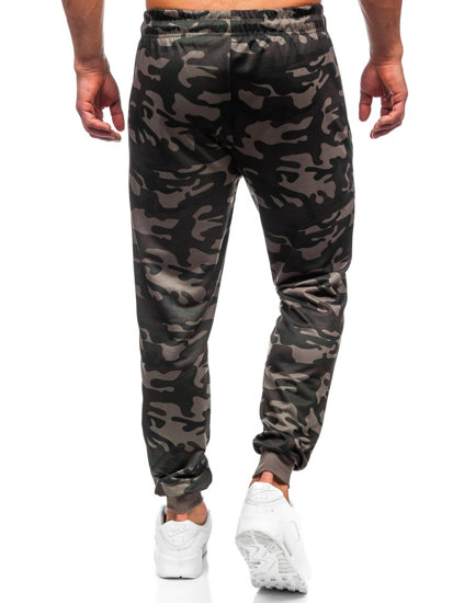 Pantaloni de jogging de camuflaj pentru bărbați kaki Bolf JX6186