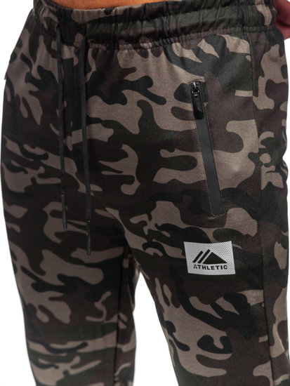 Pantaloni de jogging de camuflaj pentru bărbați kaki Bolf JX6186