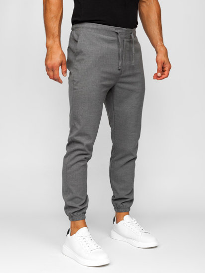 Pantaloni de jogging din material grafit Bolf 0065