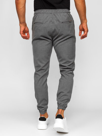 Pantaloni de jogging din material grafit Bolf 0065