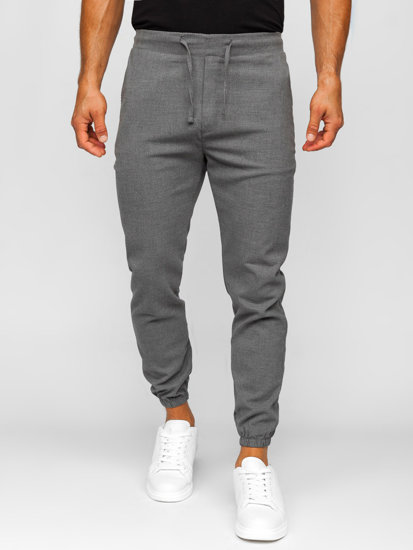 Pantaloni de jogging din material grafit Bolf 0065