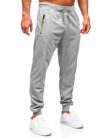 Pantaloni de jogging gri pentru bărbați de la Bolf 8K220