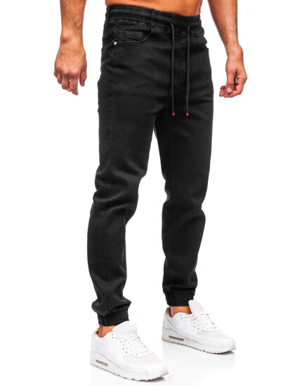 Pantaloni de jogging negri pentru bărbați Bolf 8160