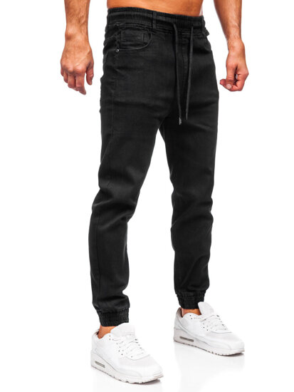 Pantaloni de jogging negri pentru bărbați Bolf 8162