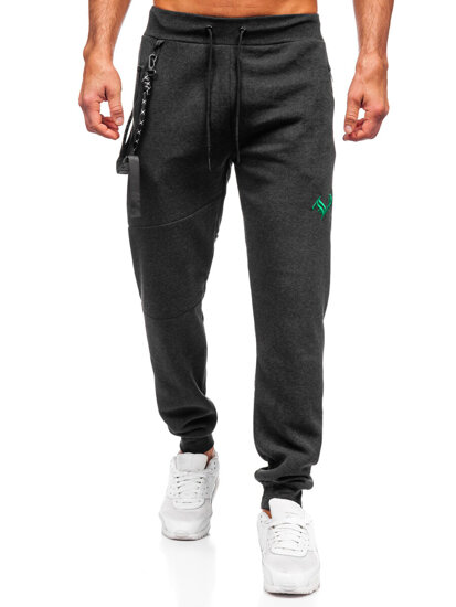 Pantaloni de jogging pentru bărbați din grafit de la Bolf JX6287