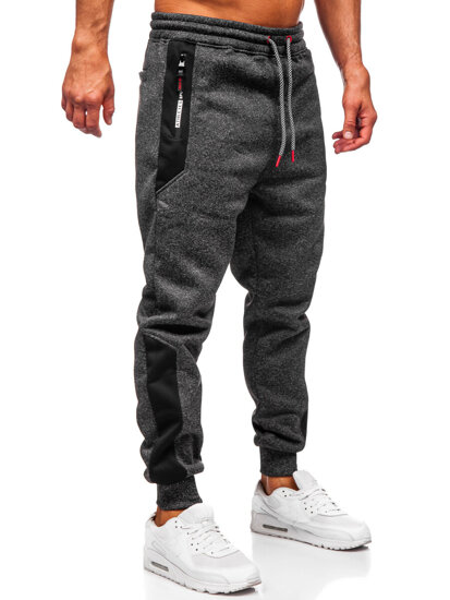 Pantaloni de jogging pentru bărbați izolați cu grafit Bolf Q1100