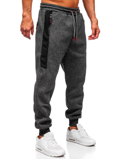 Pantaloni de jogging pentru bărbați izolați cu grafit Bolf Q1102