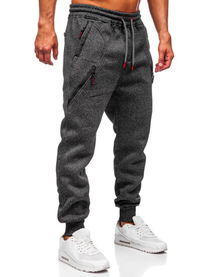 Pantaloni de jogging pentru bărbați izolați cu grafit Bolf Q1104