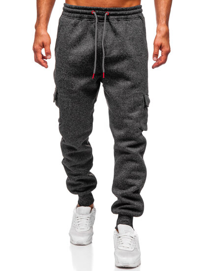 Pantaloni de jogging pentru bărbați izolați cu grafit Bolf Q1108