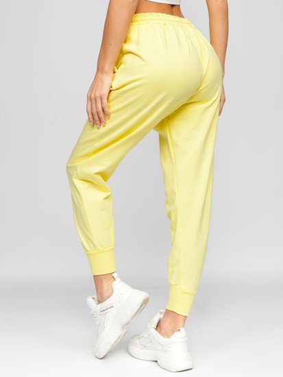 Pantaloni de training galbeni dame Bolf 0011