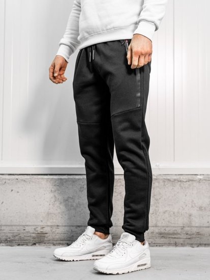 Pantaloni de trening bărbați negri Bolf JX8982