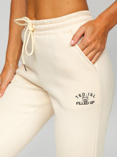 Pantaloni de trening bej dame Bolf F23350