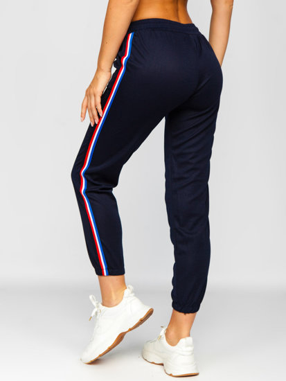 Pantaloni de trening bleumarin dame Bolf YW01020