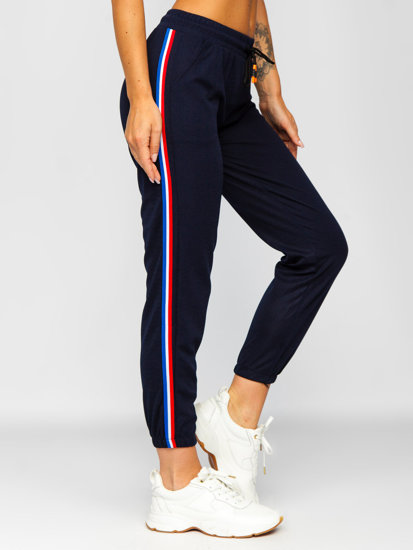 Pantaloni de trening bleumarin dame Bolf YW01020