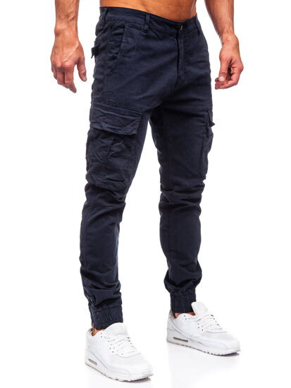 Pantaloni de trening cargo bleumarin army Bolf 2233