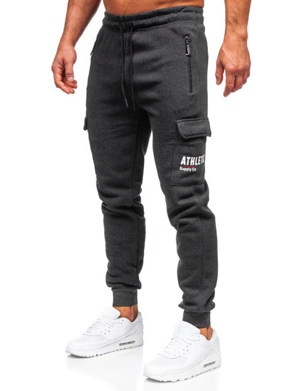 Pantaloni de trening cargo joggers grafit Bolf JX6028