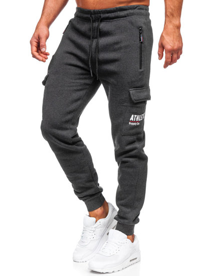 Pantaloni de trening cargo joggers grafit Bolf JX6028