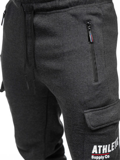 Pantaloni de trening cargo joggers grafit Bolf JX6028